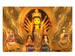
      
      Kolkata Durga Puja pandal celebrates Bengali language
      
      