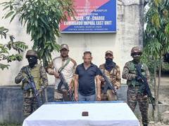 
      
      Security Forces in Manipur arrest active cadre of KCP in Imphal
      
      