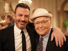
      
      Jimmy Kimmel shares photo with Norman Lear
      
      