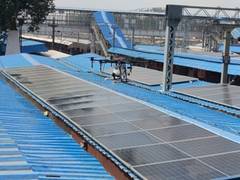 
      
      North Central Railway demonstrates drone-based solar panel clean
      
      