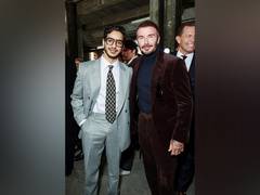 
      
       Ishaan Khatter meets with David Beckham at Milan Fashion Week 
      
      