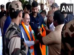 
      
      BJP President JP Nadda arrives in Kerala
      
      
