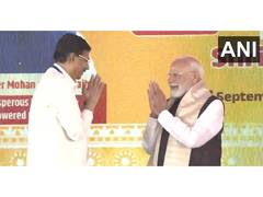 
      
      Odisha: PM Modi felicitated by Governor Kambhampati and CM Manjhi
      
      