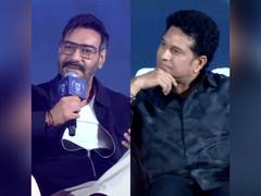 
      
      Ajay Devgn joins cricket legend Sachin Tendulkar at ISPL event
      
      