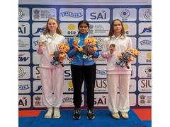 
      
      ISSF Junior World Cup: Anushka Thokur strikes again with 3P gold
      
      