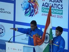 
      
      Gujarat CM Patel declares 11th Asian Aquatics Championships open
      
      
