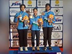 
      
      ISSF Junior WC: India sweep podium in 10 m air rifle women
      
      