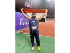 
      
      Samardeep stuns Tajinderpal to win gold in Athletics Championship
      
      