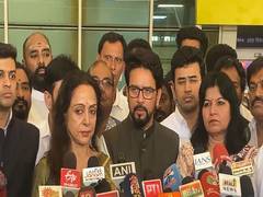 
      
       NDA-BJP leader’s delegation visits hospital
      
      