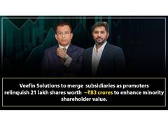 
      
      Veefin Solutions to Merge Subsidiaries
      
      