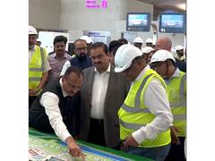 
      
      Gautam Adani reviews new Navi Mumbai airport before inauguration
      
      