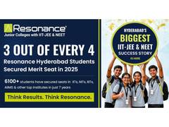 
      
      3 in 4 Resonance Hyderabad Students Crack IIT-JEE & NEET 2025
      
      