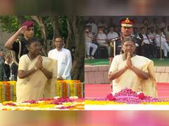 
      
      President Murmu pays tribute to Mahatma Gandhi
      
      