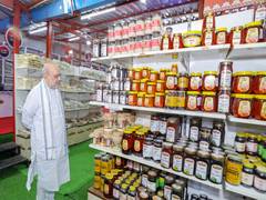 
      
      Amit Shah visits Khadi India showroom in Connaught Place
      
      
