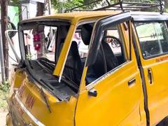 
      
      Lucknow school van accident: Children injured after collision
      
      
