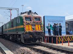 
      
      First automobile rake dispatched by northern railway
      
      