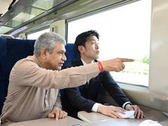 
      
      India-Japan review progress at Surat high-speed rail site
      
      
