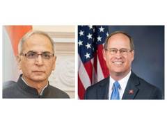 
      
      Indian Envoy Kwatra meets US Congressman Murphy on bilateral ties
      
      