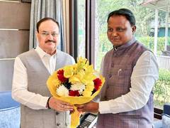 
      
      Odisha CM Mohan Charan Majhi meets Union Minister J.P. Nadda
      
      