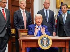 
      
      Trump announces 25% tariff on foreign heavy-duty trucks 
      
      
