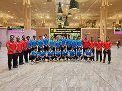 
      
      Indian junior men's hockey team departs for Sultan of Johor Cup 
      
      