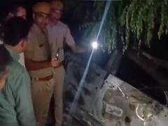 
      
      Car catches fire after hitting tree in Jaipur’s Phagi
      
      