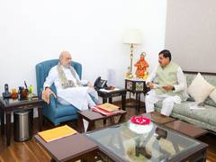 
      
      MP CM Mohan Yadav calls on Union Home Minister Amit Shah in Delhi
      
      