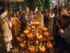 
      
      UK PM Keir Starmer lights diyas in Mumbai ahead of Diwali
      
      