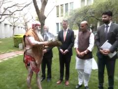 
      
      Rajnath Singh accorded traditional ‘Welcome to Country’ ceremony
      
      