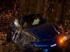 
      
      Maharashtra: Porsche racing BMW collides with divider in Mumbai
      
      