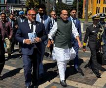 
      
      Rajnath Singh visits HMAS Kuttabul, strengthening India-Australia
      
      