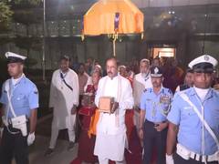 
      
      UP Dy CM Maurya leads delegation of monks to transport Buddha 
      
      