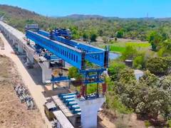 
      
      10th steel bridge launched for Mumbai-Ahmedabad Bullet Train
      
      