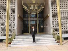 
      
      US Ambassador-designate Sergio Gor at US Embassy in Delhi
      
      