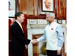 
      
      US Ambassador-designate meets EAM Jaishankar in Delhi
      
      