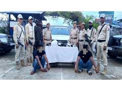 
      
      Security forces arrest two drug peddlers, says Manipur police
      
      
