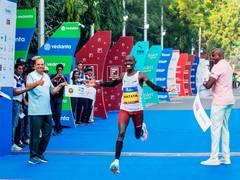 
      
      Kenyans Matata, Rengeruk win titles at Delhi Half Marathon
      
      