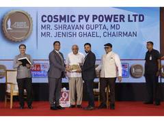 
      
      Cosmic PV Power Ltd. Honoured with the 'Growth Icon Award'
      
      