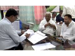 
      
      Bihar elections: Tejashwi Yadav files nomination from Raghopur
      
      