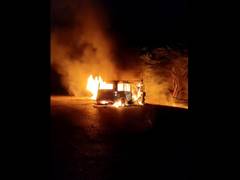 
      
      Four killed, one injured as Scorpio catches fire after collision
      
      
