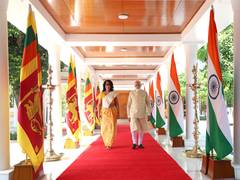 
      
      PM Modi holds talks with Sri Lankan counterpart Amarasuriya
      
      