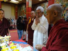 
      
      J-K LG pays obeisance to sacred relics of Lord Buddha at Elista,
      
      