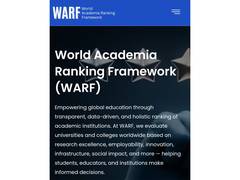 
      
      WARF (World Academia Ranking Framework) released ranking
      
      