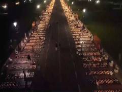 
      
      Delhi: Kartavya Path illuminates with lakhs of Diyas on Deepotsav
      
      