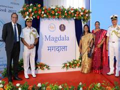 
      
      Launch of sixth ASW SWC by 528 (Magdala) at CSL, Kochi
      
      
