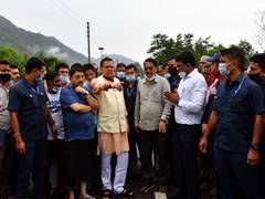 
      
      Uttarakhand CM meet disaster-affected residents of Sahastradhara
      
      