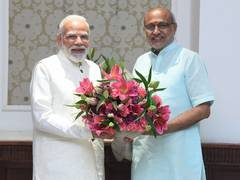 
      
      PM Modi calls on V-P CP Radhakrishnan, exchanges deepawali greeti
      
      