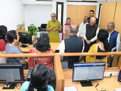 
      
      Vice President CP Radhakrishnan visits Rajya Sabha Secretariat
      
      