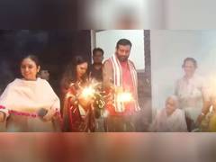
      
      Haryana: CM Nayab Saini celebrates Deepotsav with elderly
      
      