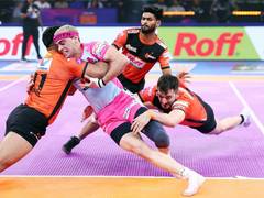 
      
      Ajit Chouhan stars as U Mumba edge Jaipur Pink Panthers 37–36
      
      